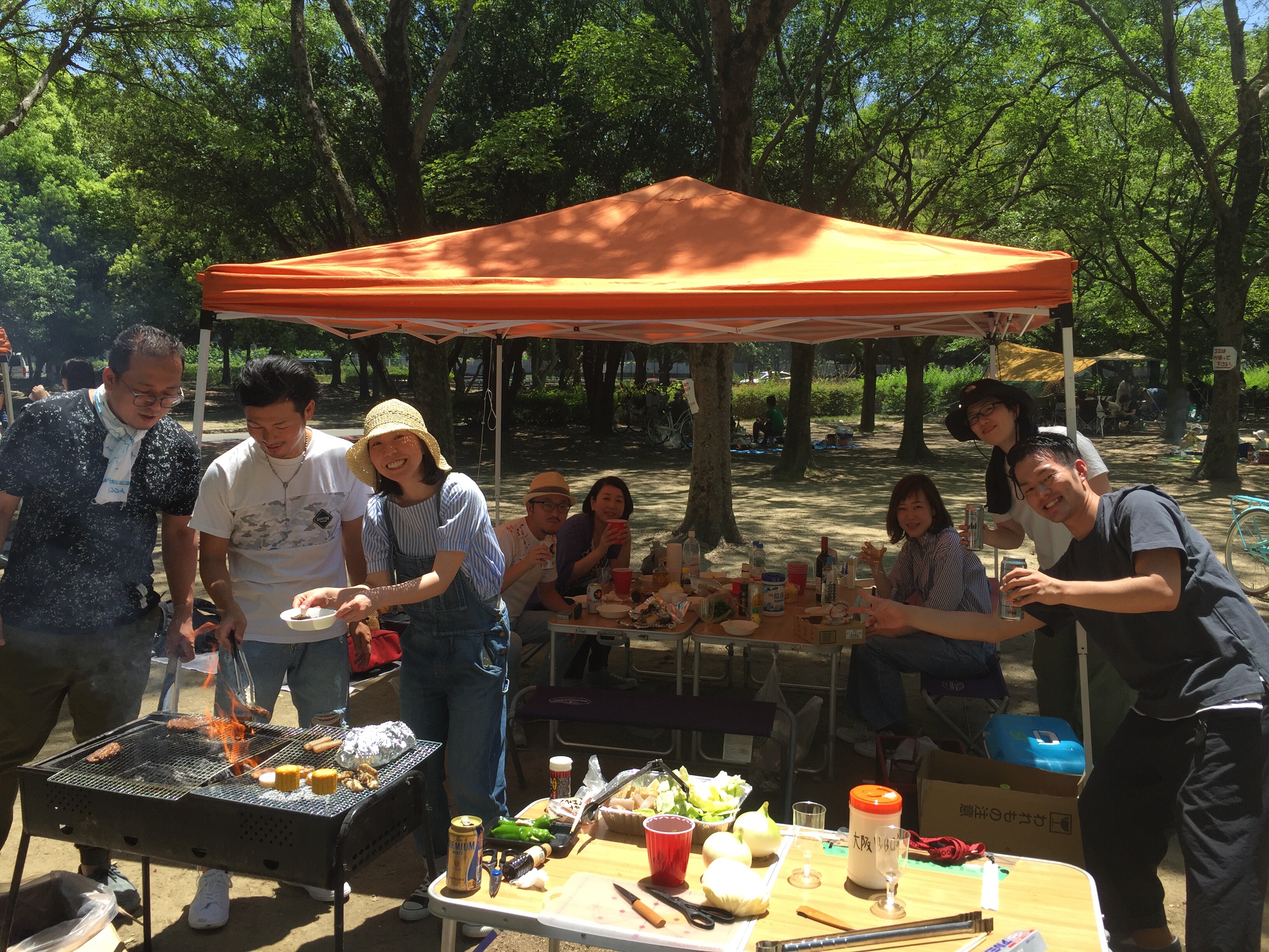 久宝寺緑地公園手ぶらレンタルバーベキュー 大阪bbq宅配センター